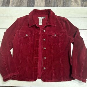 AMI A.M.I jacket blazer red Button Workwear